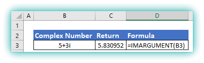Find the Phase of a Complex Number in Excel