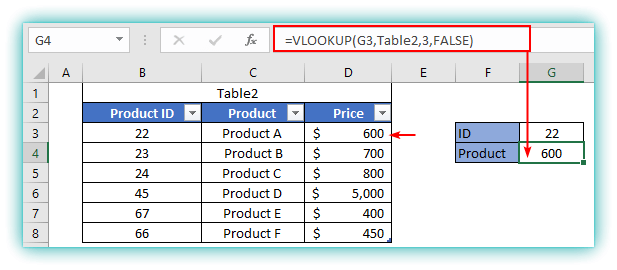 vlookup formula in excel with example8