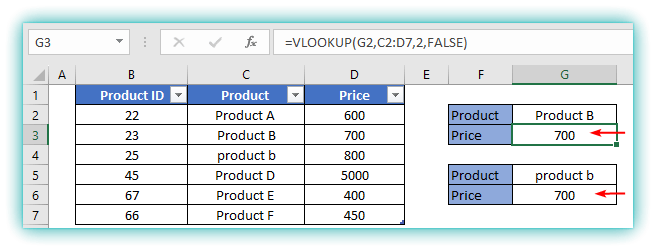 vlookup formula in excel with example6