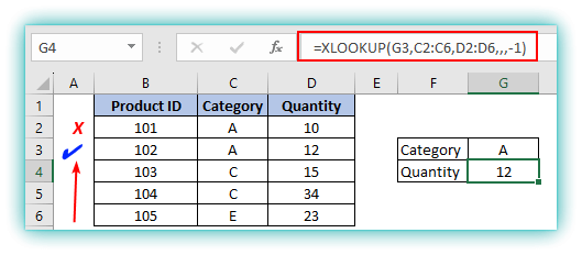 XLOOKUP Returns the First Matched Value in Excel