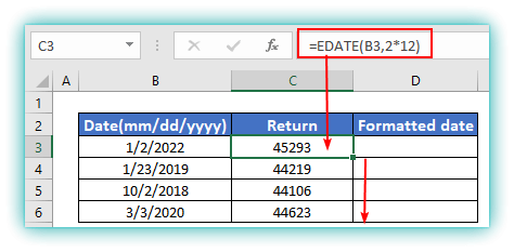 How to Use EDATE Function in Excel