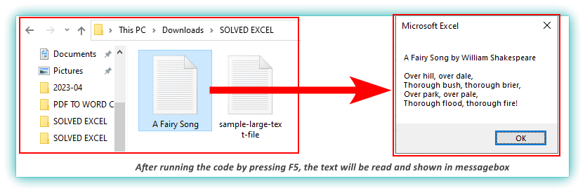 Excel VBA Code to Read Text File Without Opening1